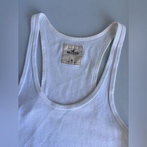 Hollister White Tank Top Size M